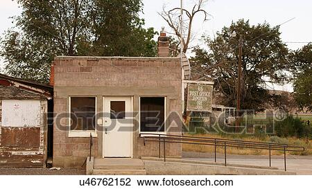 Stock Image -  rundown usa post office us jamieson oregon or. Fotosearch