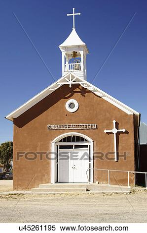 sacred heart church in waltrous new mexico nm View Large Photo Image Stock Photography - sacred heart church in waltrous new mexico nm. Fotosearch
