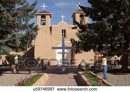 saint st. st francis de assisi taos new mexico View Large Photo Image Stock Photo - saint st. st francis de assisi taos new mexico. Fotosearch