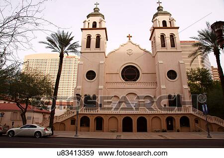 Stock Photo -  saint st. st marys basilica catholic church az. Fotosearch