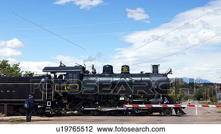 Stock Image -  san luis rio grande railroad locomotive 18 12. Fotosearch