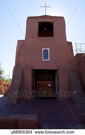 san miguel mission chapel santa fe new mexico nm View Large Photo Image Picture - san miguel mission chapel santa fe new mexico nm. Fotosearch