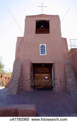 san miguel mission chapel santa fe new mexico nm View Large Photo Image Stock Image - san miguel mission chapel santa fe new mexico nm. Fotosearch