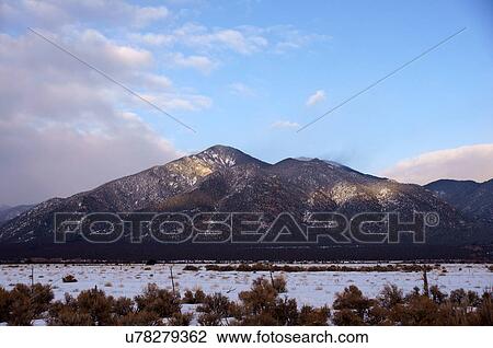 sangre de cristo sangra mountains taos new nm View Large Photo Image Stock Image - sangre de cristo sangra mountains taos new nm. Fotosearch