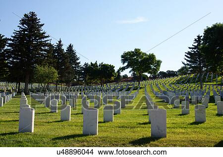 Picture -  santa fe memorial cemetary and national new nm. Fotosearch