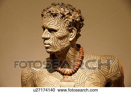 Stock Image -  santa fe nm art ceramic man male figure cut. Fotosearch