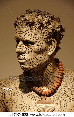 Stock Photo -  santa fe nm art ceramic man male figure cut. Fotosearch