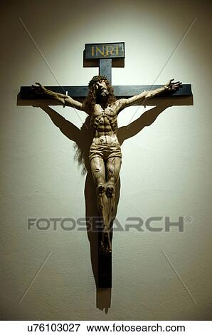 Stock Photo -  santa fe nm christ jesus cross statue sculpture. Fotosearch