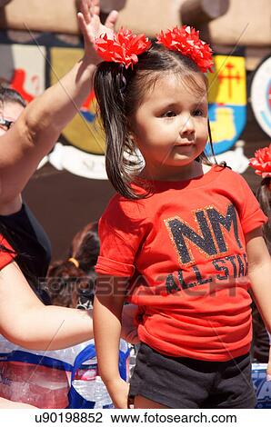 Stock Image -  santa fe nm crowd latino hispanic child kid. Fotosearch