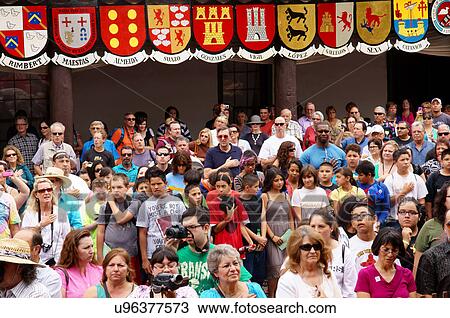 santa fe nm crowd pledge allegiance fiesta de View Large Photo Image Stock Image - santa fe nm crowd pledge allegiance fiesta de. Fotosearch