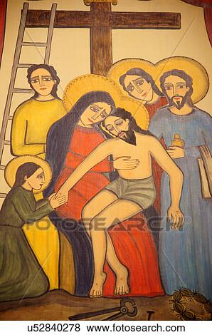 Stock Photo -  santa fe nm jesus taken down cross deposition or. Fotosearch