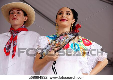 Stock Image -  santa fe nm latino hispanic couple dancers new. Fotosearch