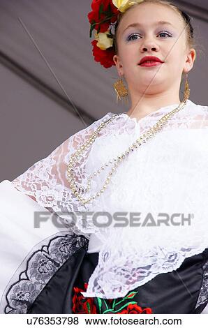 Stock Photo -  santa fe nm latino hispanic young pretty girl. Fotosearch