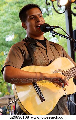 santa fe nm man male singing latino hispanic View Large Photo Image Stock Photo - santa fe nm man male singing latino hispanic. Fotosearch