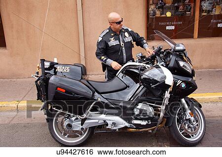 santa fe nm policeman male motorcycle cop new View Large Photo Image Stock Photograph - santa fe nm policeman male motorcycle cop new. Fotosearch