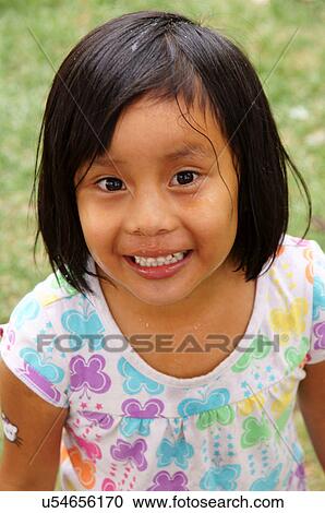 Stock Image -  santa fe nm portrait headshot cute latino girl. Fotosearch