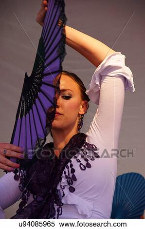 Stock Photography -  santa fe nm portrait headshot female flamenco. Fotosearch
