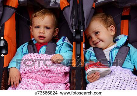 Picture -  santa fe nm portrait headshot twin baby boys. Fotosearch