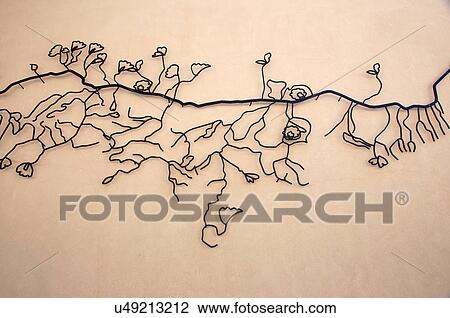 Stock Image -  santa fe nm rio grande grand golcha sculpture. Fotosearch