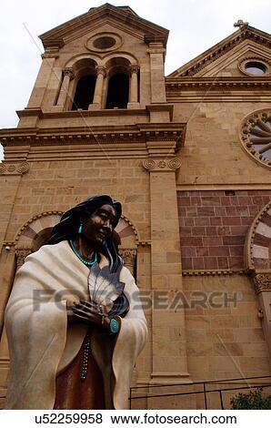 santa fe nm statue sculpture kateri tekakwitha View Large Photo Image Stock Photo - santa fe nm statue sculpture kateri tekakwitha. Fotosearch