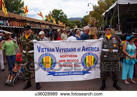 Stock Photo -  santa fe nm vietnam veterans america banner de. Fotosearch