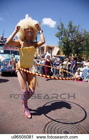 santa fe nm woman female hoola hoop blonde afro View Large Photo Image Stock Image - santa fe nm woman female hoola hoop blonde afro. Fotosearch