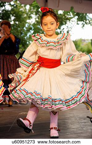 Stock Image -  santa fe nm young girl child kid dancer. Fotosearch