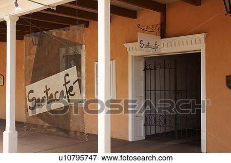 Stock Photo -  santacafe restaurant cafe santa fe nm twenty. Fotosearch
