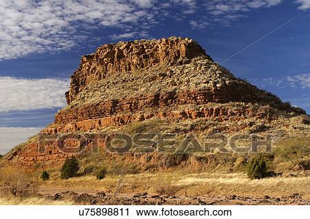 Stock Image -  scenic stratus lines in butte line mark layer. Fotosearch
