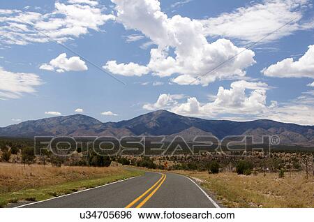 Stock Photograph -  scenic view sangre de cristo highway 246 new nm. Fotosearch