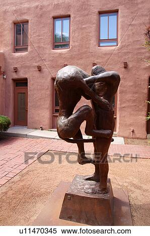 Stock Photography -  sculpture tailed creature combat museum of arts. Fotosearch