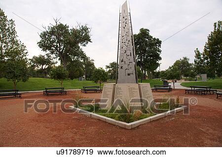 Stock Photo -  sculpture tiguez park new mexico alb alq tiguex. Fotosearch