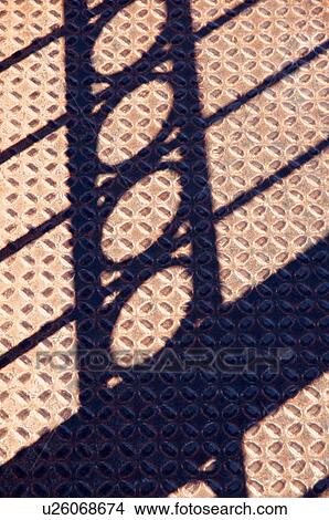 shadow light on pleated metal concrete beacon View Large Photo Image Picture - shadow light on pleated metal concrete beacon. Fotosearch