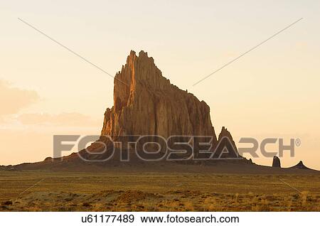 shiprock redrock national monument new mexico nm View Large Photo Image Stock Photo - shiprock redrock national monument new mexico nm. Fotosearch