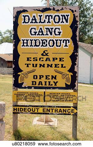 sign dalton gang hideout museum meade kansas ks View Large Photo Image Stock Photo - sign dalton gang hideout museum meade kansas ks. Fotosearch