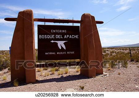 sign entrance to bosque del apache national rio View Large Photo Image Stock Photo - sign entrance to bosque del apache national rio. Fotosearch