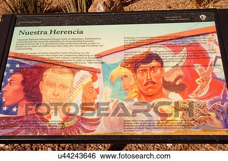 sign marker chamizal national park memorial el View Large Photo Image Stock Photograph - sign marker chamizal national park memorial el. Fotosearch