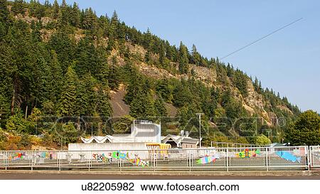 Stock Image -  spring creek national fish hatchery washington. Fotosearch