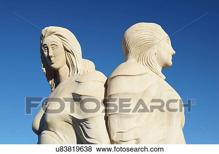 Stock Photo -  statue lesbians lesbian az sculpture phoenix. Fotosearch
