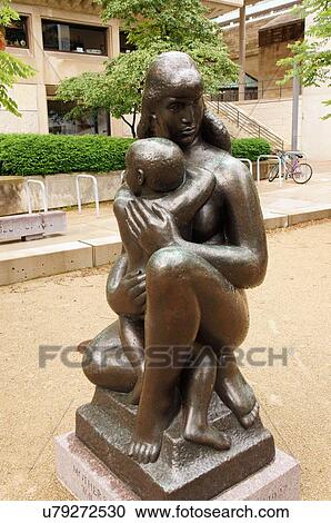 statue mother child kid chazen museum art north View Large Photo Image Stock Image - statue mother child kid chazen museum art north. Fotosearch