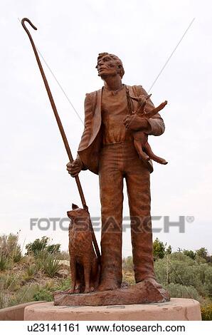 Stock Image -  statue sculpture man male and dog museum of. Fotosearch