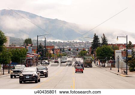 Stock Image -  steamboat springs downtown city town building co. Fotosearch