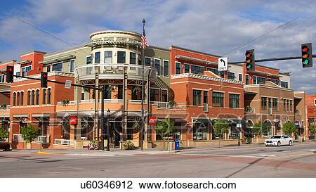 Stock Image -  steamboat springs downtown city town howelsen co. Fotosearch