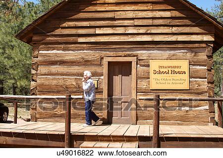 strawberry school house oldest standing arizona View Large Photo Image Stock Image -  strawberry school house oldest standing arizona. Fotosearch