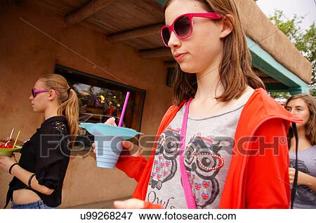 three young girls taos new mexico nm adolescent View Large Photo Image Stock Photo - three young girls taos new mexico nm adolescent. Fotosearch
