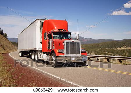 truck highway semi trailer highways hiway road View Large Photo Image Stock Image - truck highway semi trailer highways hiway road. Fotosearch
