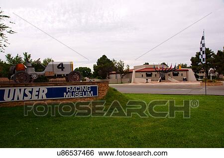 Stock Photograph -  unser racing museum alb alq new mexico nm place. Fotosearch