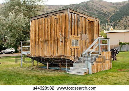 upside down house mono basin historical society View Large Photo Image Stock Image - upside down house mono basin historical society. Fotosearch