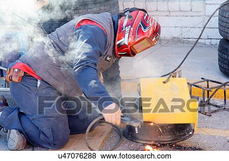 Stock Photo -  welder man male el paso texas tx welding work. Fotosearch