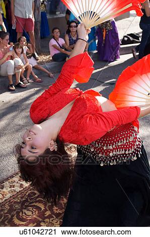 Stock Image -  woman female belly dancer dancing beauty art. Fotosearch